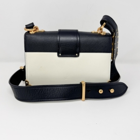 Prada Black and Cream Crossbody Bag with Gold Accents - Copy - Picture 4 of 4